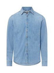 G-Star RAW Męska koszula dżinsowa - Asinart 80Z Denim Mężczyźni Slim Fit Bawełna niebieski jednolity, L. Niebieskie koszule G-Star Raw, l, bez wzorów, z bawełny, bez kołnierzyka, bez ramiączek. Za 449.95 zł.