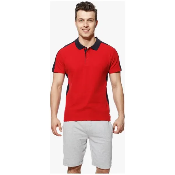 Lotto Polo Roller , czerwony, rozmiar L. Czerwone koszulki polo sportowe Lotto, l, bez wzorów, z bawełny, bez kołnierzyka, bez ramiączek. W wyprzedaży za 79.99 zł.