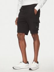 Calvin Klein Jeans Szorty sportowe J30J327284 Czarny Regular Fit. Czarne krótkie spodenki sportowe Calvin Klein Jeans, m, bez wzorów, z bawełny. Za 209.99 zł.