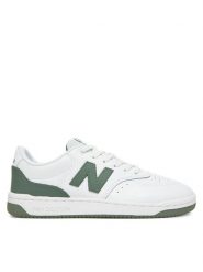 New Balance Sneakersy BB80GRL Biały. Białe buty sportowe casual New Balance, bez wzorów, ze skóry, bez zapięcia. Za 199.99 zł.