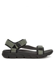 Rieker Sandały 20805-54 Czarny. Czarne sandały Rieker, z materiału, bez zapięcia. Za 379.99 zł.