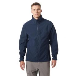 Kurtka męska softshell Helly Hansen r. XL. Czarne kurtki Helly Hansen, m, bez wzorów, z softshellu, bez kaptura. W wyprzedaży za 446.40 zł.