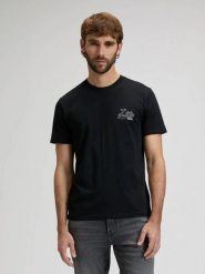 MESKA KOSZULKA LEE BIG LEE LOGO TEE BLACK 112376499. Czarne t-shirty Lee, l, bez wzorów, bez kołnierzyka, bez ramiączek. Za 79.99 zł.