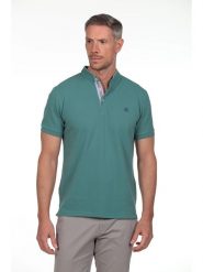 The Time of Bocha Koszulka polo w kolorze turkusowym rozmiar: S. Niebieskie koszulki polo The Time of Bocha, s, bez wzorów, z bawełny, bez kołnierzyka, bez ramiączek. Za 104.99 zł.