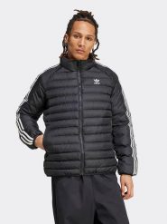 Adidas Kurtka pikowana w kolorze czarnym rozmiar: L. Czarne kurtki Adidas, l, bez wzorów, bez kaptura. Za 313.32 zł.