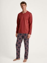 Calida Koszulka piżamowa w kolorze czerwonym rozmiar: M. Czerwone piżamy Calida, m, bez wzorów, z bawełny, bez ramiączek. Za 97.05 zł.