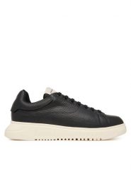 Emporio Armani Sneakersy EM003663 AF19999 UC001 Czarny. Czarne buty sportowe casual Emporio Armani, bez wzorów, ze skóry, bez zapięcia. Za 1,359.00 zł.