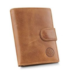 Portfel męski BETLEWSKI BPM-BB-67 brązowy. Brązowe portfele Betlewski, bez wzorów, ze skóry. Za 119.99 zł.