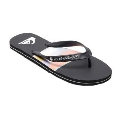 Japonki plażowe męskie Quiksilver Molokai Airbrushed. Czarne japonki Quiksilver, bez wzorów. Za 52.99 zł.