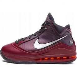Buty koszykarskie męskie Nike LeBron 7. Czerwone buty do koszykówki Nike, za kostkę, bez zapięcia, do koszykówki. Za 616.00 zł.