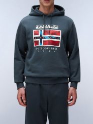 Napapijri Bluza w kolorze zielonym rozmiar: 3XL. Zielone bluzy Napapijri, xl, bez wzorów, z kapturem. Za 159.21 zł.