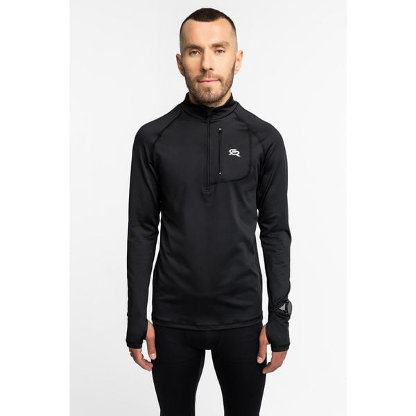 Bluza męska termoaktywna do biegania Rough Radical Speed Core. Czarne bielizna termoaktywna ROUGH RADICAL, m, bez wzorów, bez ramiączek, do biegania. W wyprzedaży za 169.15 zł.