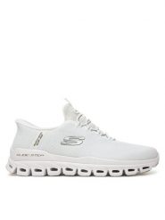 Skechers Sneakersy Glide-Step-Noxus 233010/WHT Biały. Białe buty sportowe casual Skechers, bez wzorów, z materiału, bez zapięcia. Za 299.99 zł.