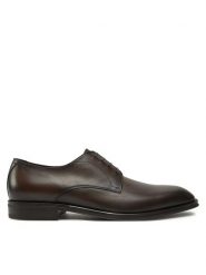 BOSS Półbuty Derby 50536535 Brązowy. Brązowe eleganckie półbuty Boss, bez wzorów, ze skóry, bez obcasa, bez zapięcia. Za 1,119.00 zł.