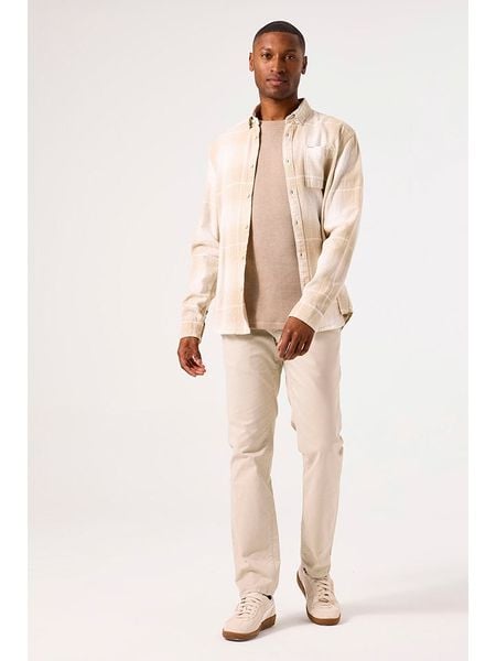 Garcia Koszula w kolorze beżowo-kremowym rozmiar: XXL. Brązowe koszule Garcia, xxl, bez wzorów, z bawełny, bez kołnierzyka, bez ramiączek. Za 105.88 zł.