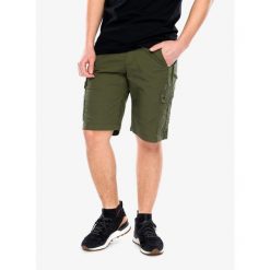 Krótkie spodenki męskie Carhartt Ripstop Cargo Work Short. Zielone szorty Carhartt, m, bez wzorów, sportowe. Za 324.99 zł.