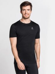 Odlo Podkoszulek funkcyjny "Merino 130" w kolorze czarnym rozmiar: M. Czarne podkoszulki ODLO, m, bez wzorów, z lyocellu, bez ramiączek. Za 176.91 zł.
