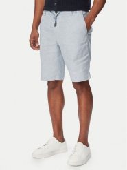 BOSS Szorty materiałowe 50559178 Niebieski Regular Fit. Niebieskie szorty Boss, m, bez wzorów, ze lnu. Za 599.99 zł.