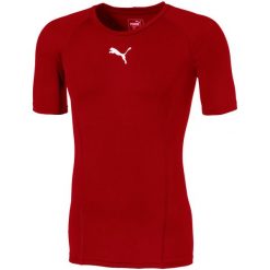 Koszulka męska Puma LIGA Baselayer SS. Białe bielizna termoaktywna Puma, m, bez wzorów, bez ramiączek, do piłki nożnej. Za 119.00 zł.