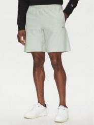 Champion Szorty sportowe 220764 Zielony Loose Fit. Zielone krótkie spodenki sportowe Champion, l, bez wzorów, z bawełny. Za 229.99 zł.