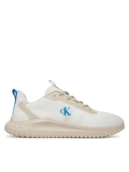 Calvin Klein Jeans Sneakersy Eva Runner Mix Ny YM0YM01387 Biały. Białe buty sportowe casual Calvin Klein Jeans, bez wzorów, z jeansu, bez zapięcia. Za 269.99 zł.