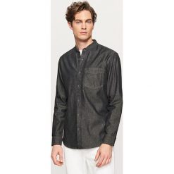 Jeansowa koszula ze stójką - Szary. Koszule marki Under Armour. W wyprzedaży za 49.99 zł.