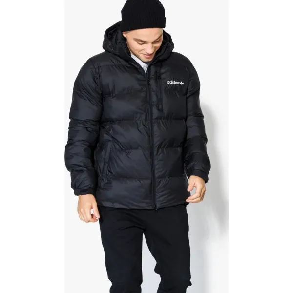 Adidas Kurtka Hooded Jkt , czarny, rozmiar S. Czarne kurtki Adidas, na zimę, m, bez wzorów, z materiału, bez kaptura. W wyprzedaży za 449.99 zł.