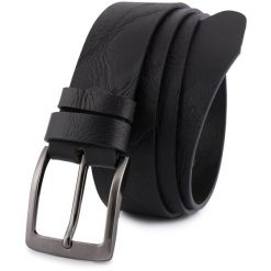 Pasek skórzany BELTIMORE r.90-105 cm E36 czarny. Czarne paski bez wzorów. Za 65.99 zł.