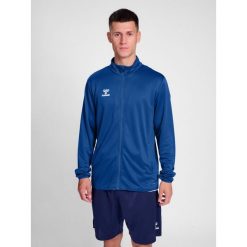 Bluza hmlESSENTIAL TRACK JACKET. Niebieskie bluzy Hummel, l, bez wzorów, bez kaptura. Za 169.00 zł.