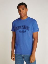 TOMMY JEANS Koszulka w kolorze niebieskim rozmiar: XL. Niebieskie bezrękawniki Tommy Jeans, xl, bez wzorów, z bawełny, bez kołnierzyka, bez ramiączek. Za 163.64 zł.