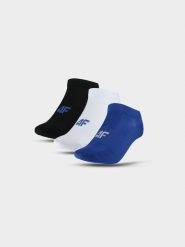 4F Skarpetki treningowe przed kostkę (3-pack) męskie - multikolor 32-34. Skarpety 4F, bez wzorów, z elastanu. Za 44.99 zł.