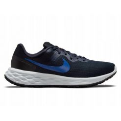 Buty Nike Revolution 6 DC3728-400. Czarne buty do biegania Nike, bez wzorów, bez zapięcia, do biegania, nike revolution. Za 242.10 zł.
