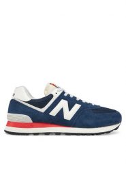 New Balance Sneakersy U574VPN Granatowy. Niebieskie buty sportowe casual New Balance, bez wzorów, ze skóry, bez zapięcia. Za 419.99 zł.