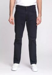 WRANGLER GREENSBORO MĘSKIE SPODNIE MATERIAŁOWE DARK NAVY W15QNDXAE 112338190. Niebieskie spodnie materiałowe Wrangler, l, bez wzorów, z materiału. Za 239.99 zł.