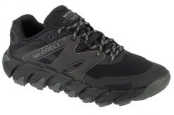 Buty trekkingowe męskie, Maipo Explorer Aerosport. Czarne trekkingi Merrell, bez wzorów, z materiału, przed kostkę, bez zapięcia. Za 489.99 zł.