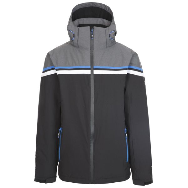 Trespass Dexy - Męski kombinezon narciarski w kolorze czarnym. Czarne kurtki przeciwdeszczowe Trespass, m, bez wzorów, z puchu, bez kaptura. Za 465.99 zł.