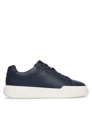 Calvin Klein Sneakersy Chunky Cupsole Laceup Lth Bt Aop HM0HM02070 Granatowy. Niebieskie buty sportowe casual CALVIN KLEIN, bez wzorów, ze skóry, bez zapięcia. Za 529.99 zł.