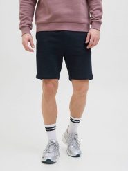 Jack & Jones Szorty dresowe "Gordon" w kolorze granatowym rozmiar: M. Niebieskie krótkie spodenki sportowe Jack & Jones, m, bez wzorów, z dresówki. Za 66.31 zł.