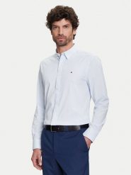Tommy Hilfiger Koszula Performance MW0MW39419 Błękitny Regular Fit. Niebieskie koszule Tommy Hilfiger, m, bez wzorów, z syntetyku, bez kołnierzyka, bez ramiączek. Za 429.99 zł.