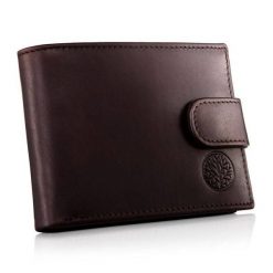Portfel skórzany BETLEWSKI BPM-NVTC-60 brązowy. Brązowe portfele Betlewski, bez wzorów, z materiału. Za 129.99 zł.