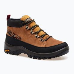 Buty turystyczne męskie Napapijri. Żółte buty trekkingowe Napapijri, bez wzorów, bez zapięcia, trekkingowe. Za 429.99 zł.