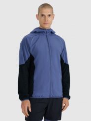 4F Bluza do biegania w terenie Primaloft Active męska - granatowa S. Niebieskie bluzy z kapturem 4F, l, bez wzorów, z materiału, z kapturem. Za 299.99 zł.