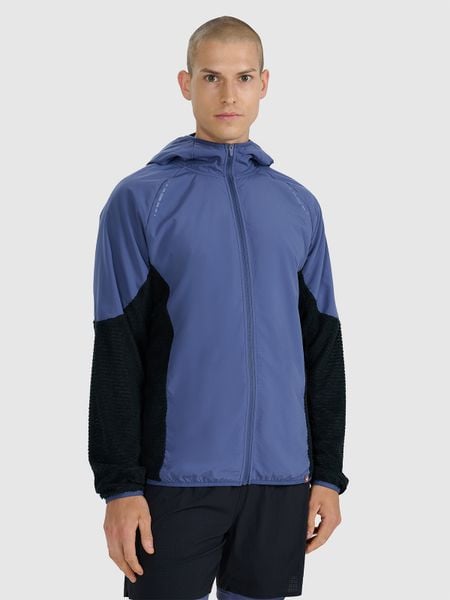 4F Bluza do biegania w terenie Primaloft Active męska - granatowa M. Niebieskie bluzy z kapturem 4F, l, bez wzorów, z materiału, z kapturem. W wyprzedaży za 179.99 zł.