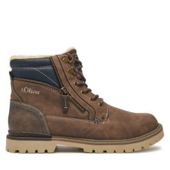 Trapery s.Oliver. Brązowe trapery S.Oliver, bez zapięcia. Za 359.99 zł.