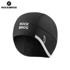 Czapka rowerowa do biegania sportowa pod kask ROCKBROS 18250007001 Termoaktywna. Czarne bielizna termoaktywna ROCKBROS, na zimę, bez wzorów, z materiału, bez ramiączek, do biegania. Za 35.99 zł.