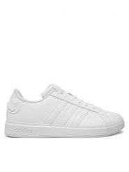 Adidas Sneakersy Star Wars Grand Court JI2841 Biały. Białe buty sportowe casual Adidas, bez wzorów, ze skóry, bez zapięcia. Za 269.99 zł.