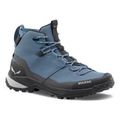 Buty trekkingowe męskie Salewa Puez Mid Powertex. Czarne buty trekkingowe Salewa, bez wzorów, z materiału, za kostkę, bez zapięcia, trekkingowe. Za 1,077.00 zł.