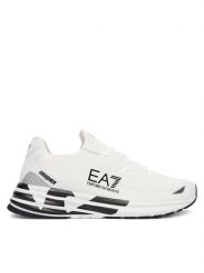 EA7 Emporio Armani Sneakersy 7X000652 AF18639 MZ021 Biały. Białe buty sportowe casual EA7 Emporio Armani, bez wzorów, z materiału, bez zapięcia. Za 839.99 zł.