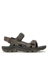 Merrell Sandały Huntington Sport Convert J036873 Szary. Szare sandały Merrell, ze skóry, bez zapięcia. Za 339.99 zł.