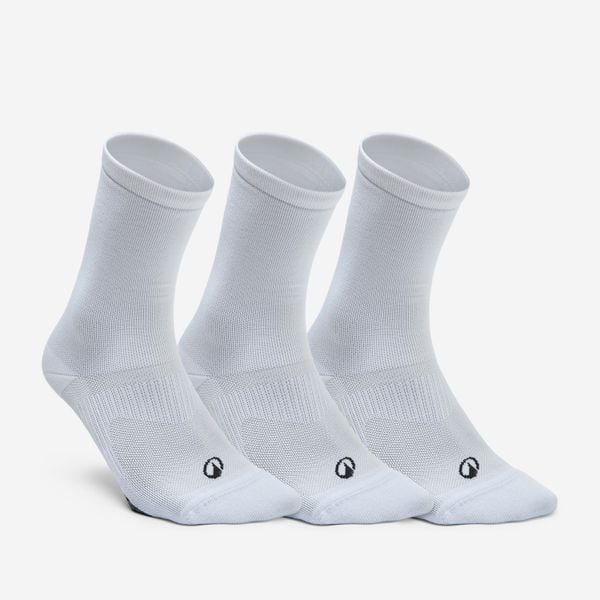 Skarpetki fitness Domyos wysokie 3 pary. Skarpety DOMYOS, bez wzorów, z dzianiny. Za 39.99 zł.